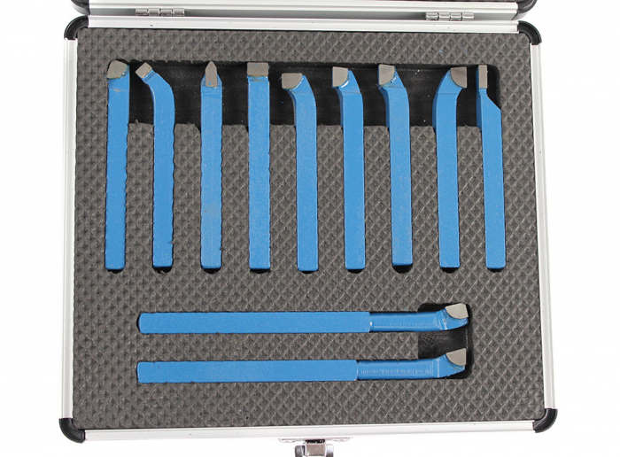 Set cutite strung instrument dalti strunjire 10x10 11piese cu valiza (S10882) [2]