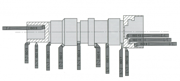 Set cutite strung instrument dalti strunjire 10x10 11piese cu valiza (S10882) [3]