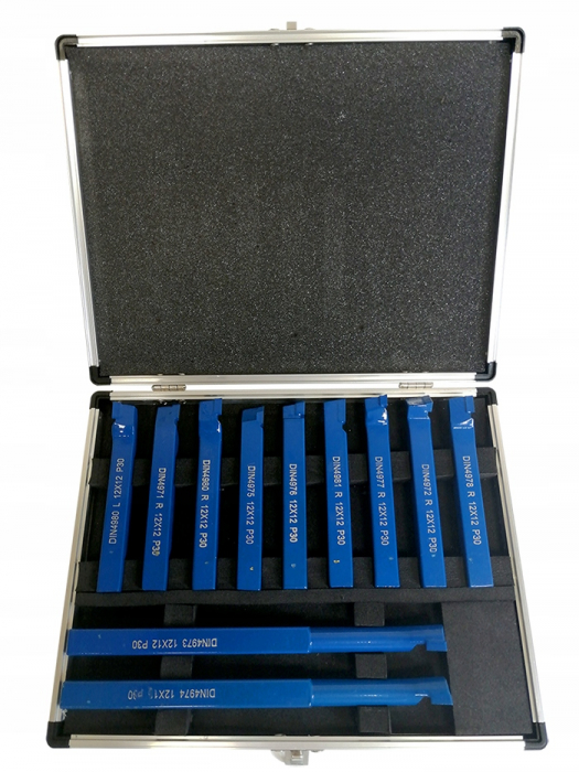 Set cutite strung instrument dalti strunjire 12x12 11piese cu valiza (S10883) [2]