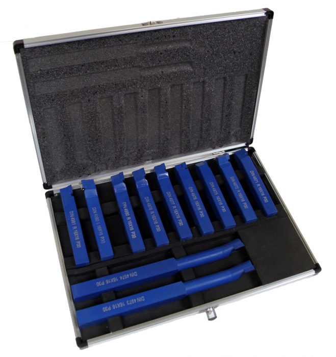 Set cutite strung instrument dalti strunjire 16x16 11piese cu valiza (S10884) [1]