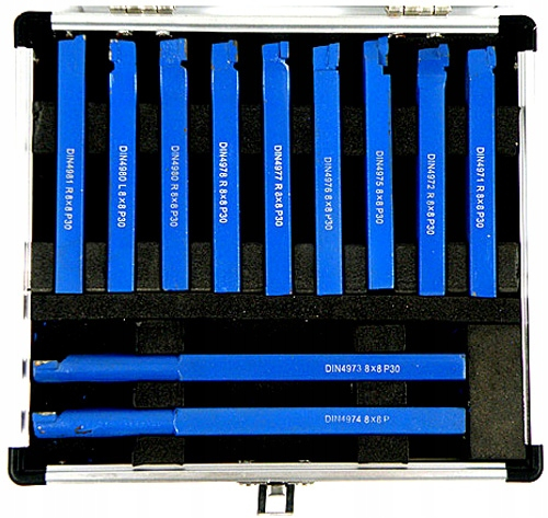 Set cutite strung instrument dalti strunjire 8x8 11piese cu valiza (S10881) [2]