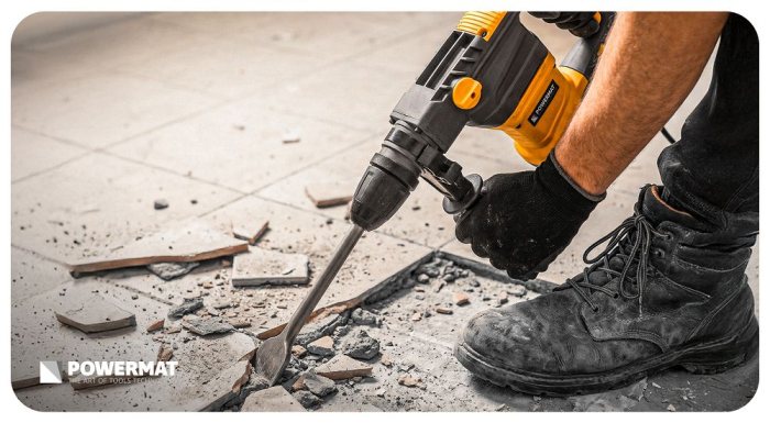 Set dalti SDS Max 6 piese pentru demolare beton zidarie cu valiza PM1489 (PM-ZD-6T ) [11]
