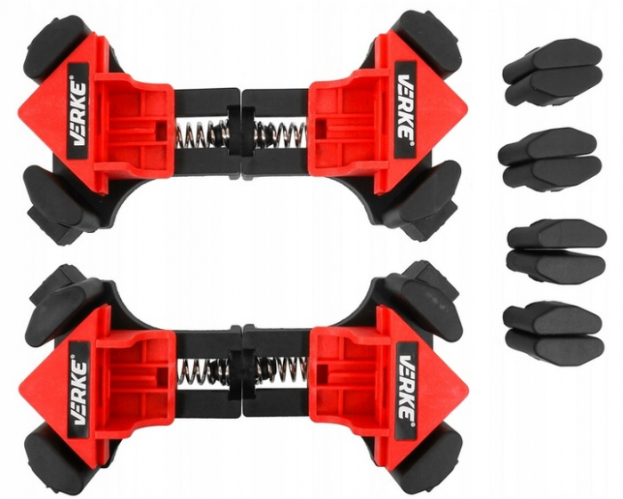 Set de 4 cleme de colt cu strangere rapida 5-22mm si unghi ajustabil de 45° 90° (V86584) [10]