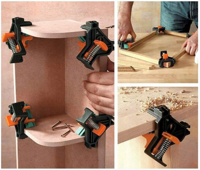 Set de 4 cleme de colt cu strangere rapida 5-22mm si unghi ajustabil de 45° 90° (V86584) [4]