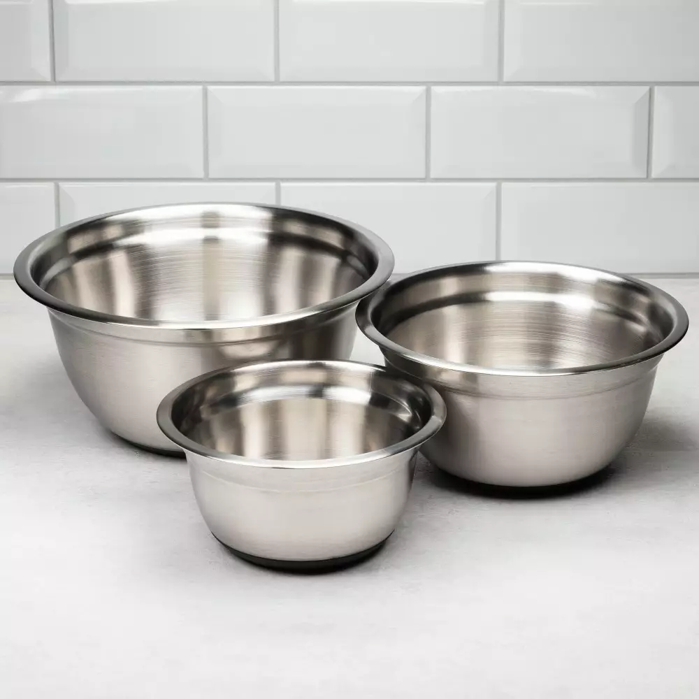 Set de boluri din otel inoxidabil, 3 piese, capacitati 1.6 l, 3 l, 5 l  (KB-7388) [2]