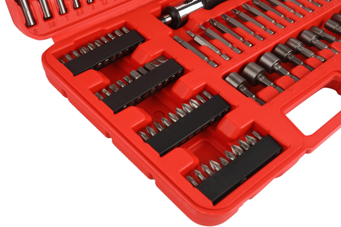 Set de burghie, biti, chei tubulare 109 piese (KD11298) [6]