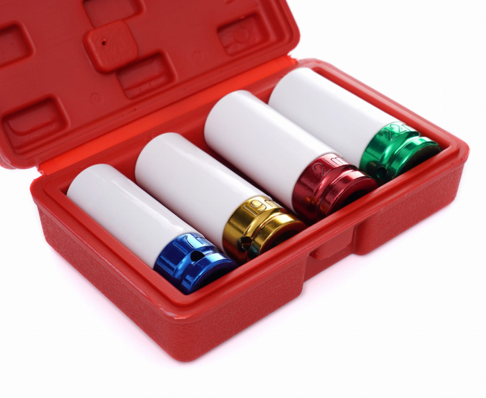 Set de chei tubulare impact 12 4 piese 17 19 21 22 mm din teflon (KD10523) [4]