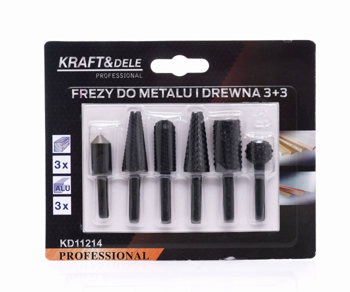 Set de freze pentru metal si lemn 6 buc (KD11214) [10]
