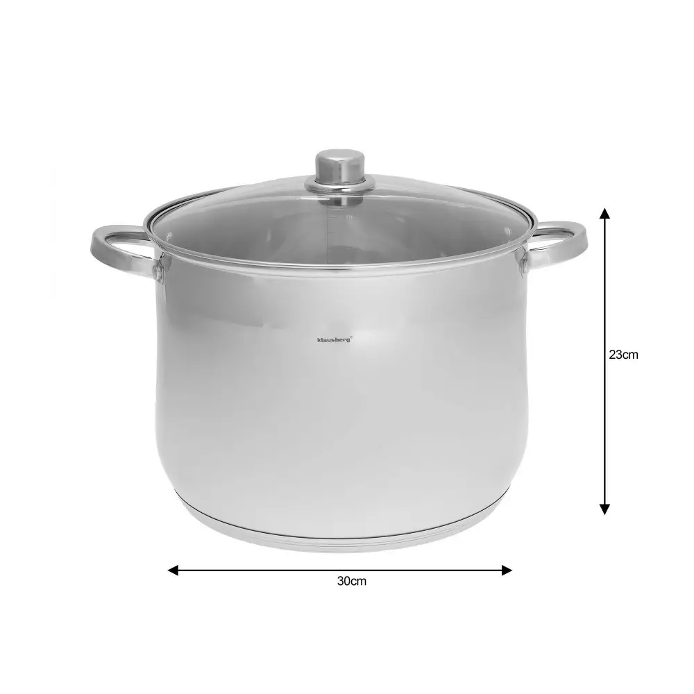 Set de oale din otel inoxidabil, 6 piese 3 oale si 3 capace, diametru 26, 28, 30 cm (KB-7178) [3]