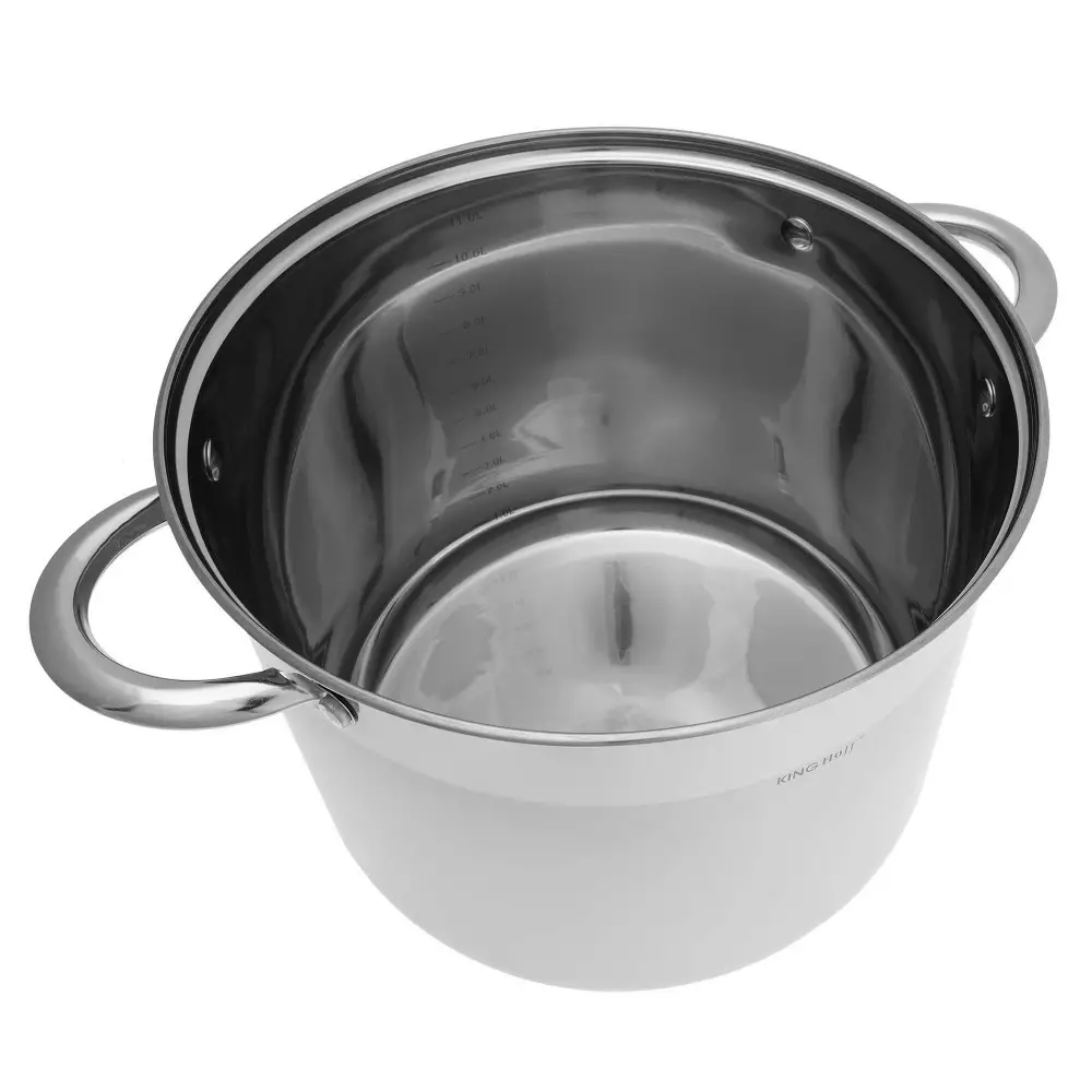 Set de oale din otel inoxidabil, 6 piese 3 oale si 3 capace, diametru 26, 28, 30 cm (KH-4312) [5]