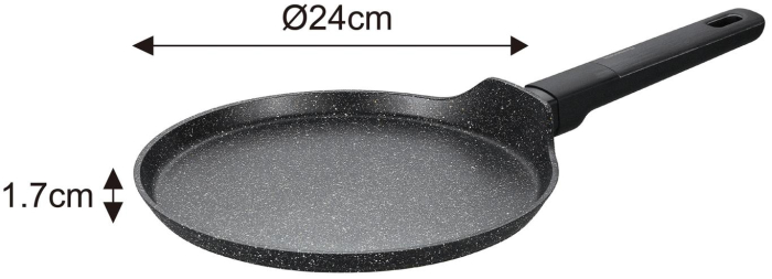 Set de oale si tigai cu strat antiaderent, 12 piese 6 vase, 4 capace, 2 suporturi, negru (KB-7830) [2]