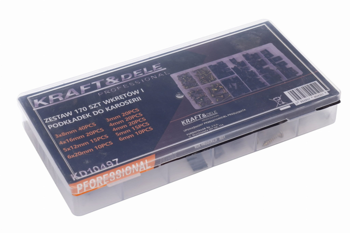 Set suruburi saibe pentru caroserie auto M3-M6 170piese [2]