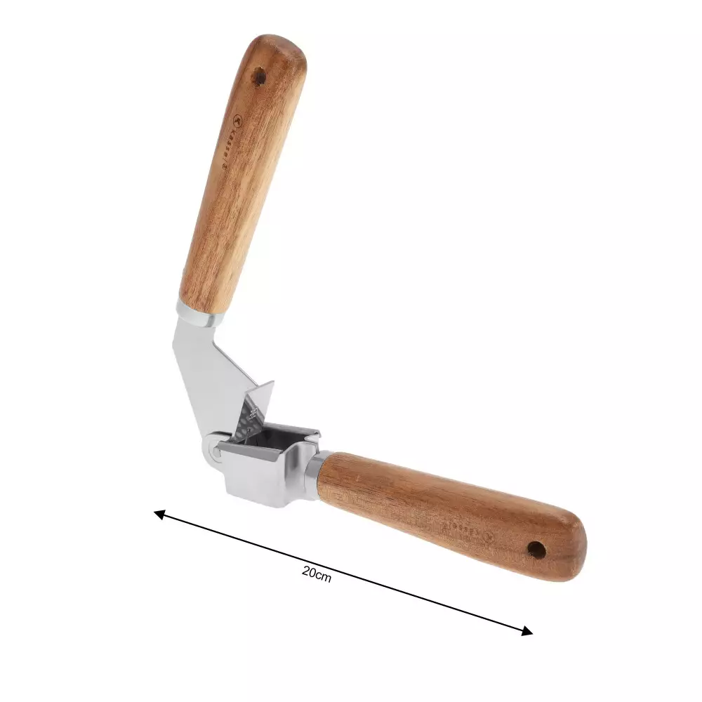 Set de ustensile accesorii bucatarie din otel si lemn de salcam, 5 piese (93706) [3]