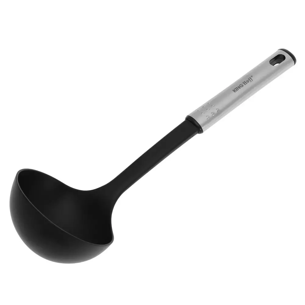 Set de ustensile de bucatarie din otel si nailon, 6 ustensile si suport (KH-1569) [8]