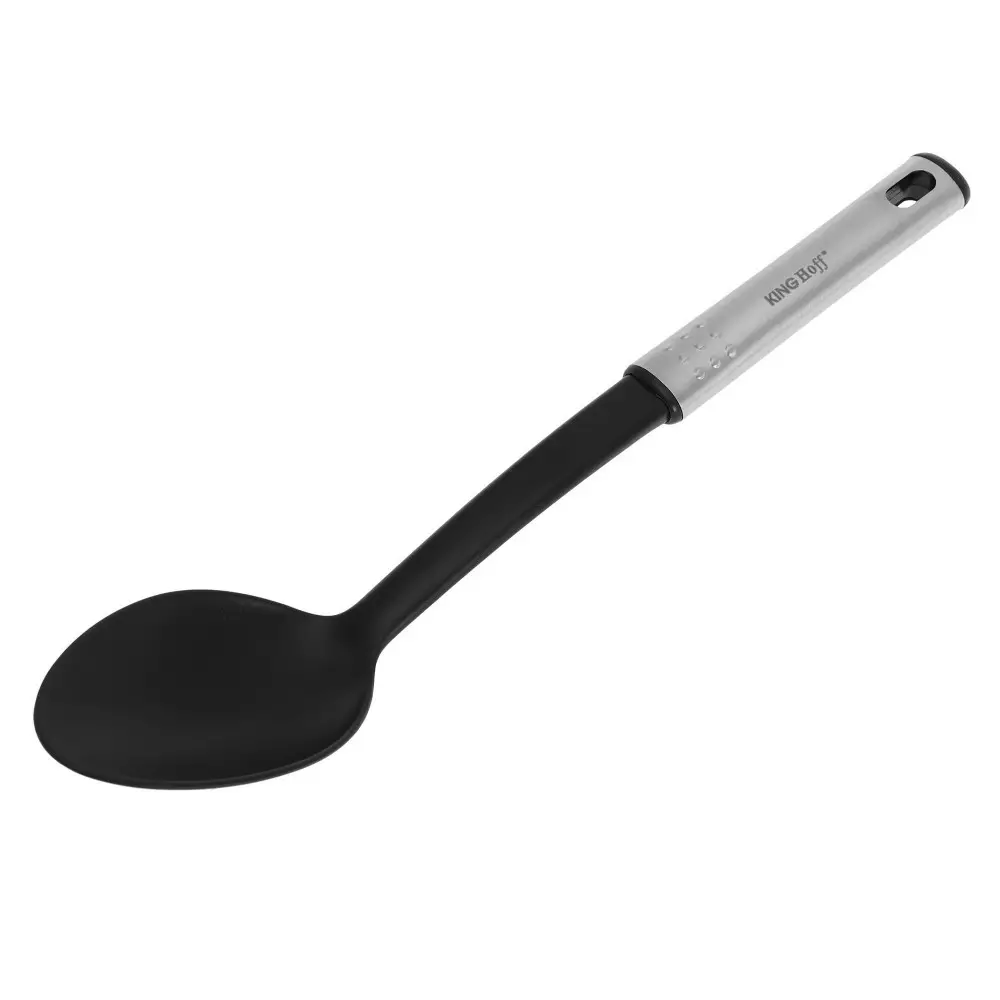 Set de ustensile de bucatarie din otel si nailon, 6 ustensile si suport (KH-1569) [5]