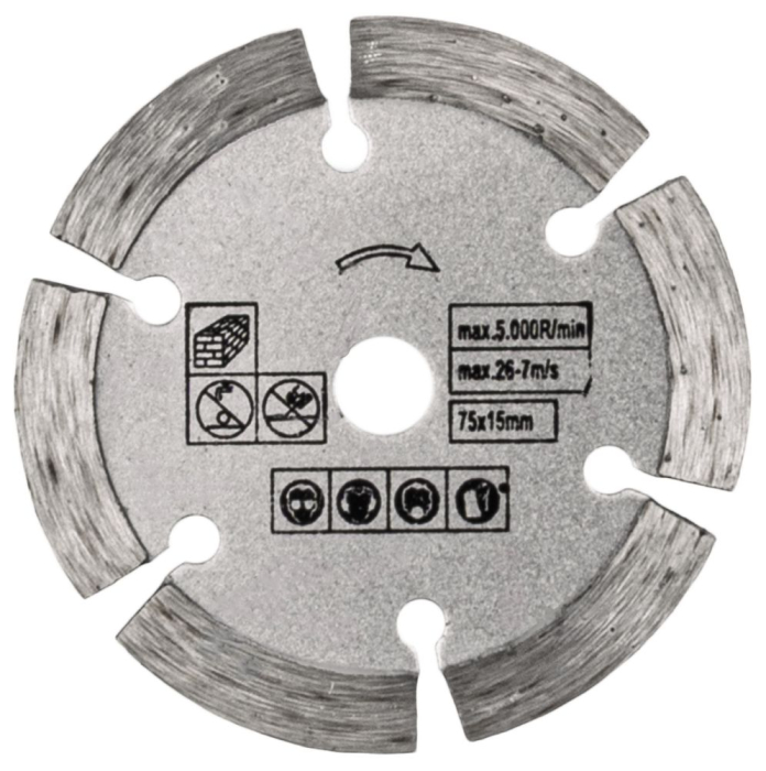 Set discuri pentru lemn, metal, caramida, beton, 75mm x 10mm (RTSZK0134-ZTA) [10]