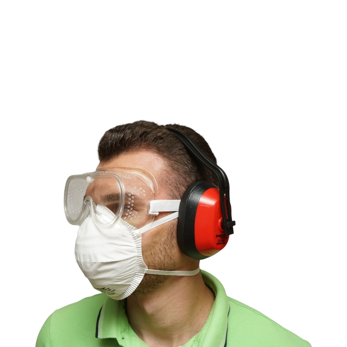 Set echipament de lucru masca praf, ochelari si casti Breckner Germany DISEV50 (BK77682) [4]