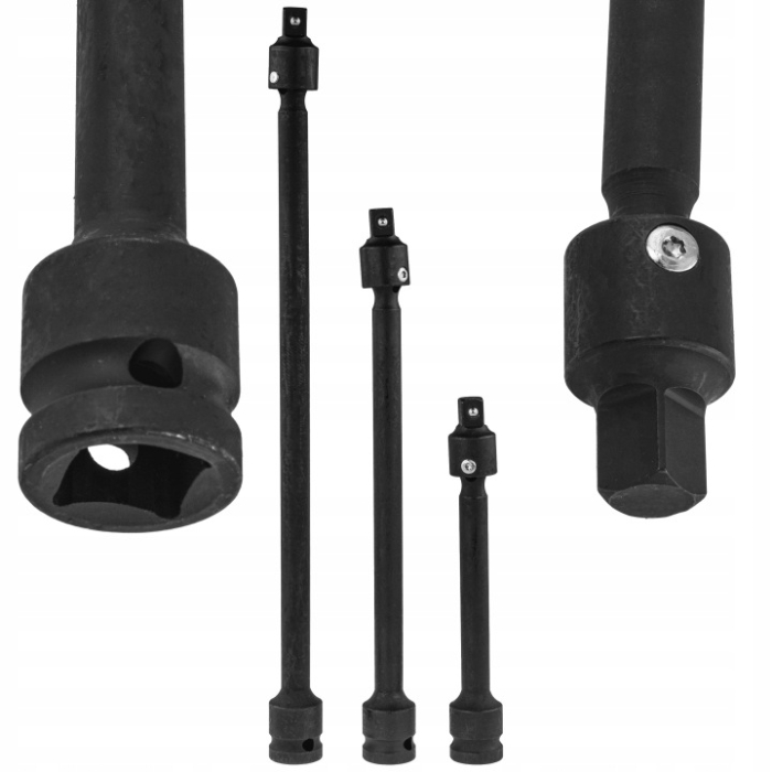 Set extensii impact articulabile 1/2" x 3/8" 150 230 si 305 mm pentru chei tubulare (VRF08275) [4]