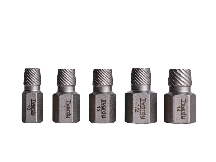 Set extractoare suruburi rupte 15 piese CrMo cu cap hexagonal (T00065) [10]