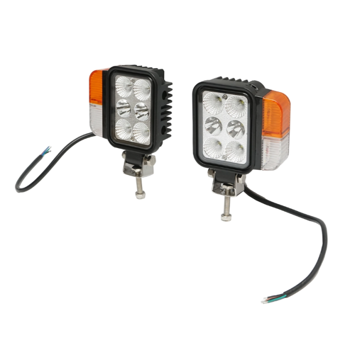 Set faruri universale tractor stanga si dreapta cu LED 10-80V, temperatura culoare 6000K, pozitii 3W LED si semnalizare 3W LED DISCS99 (BK69132) [4]