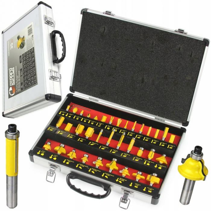 Set freza lemn 35 piese 8mm (M22550R) [1]