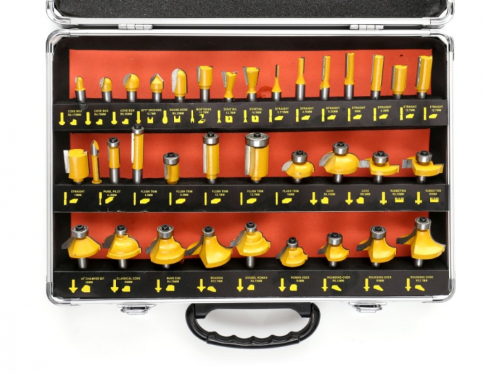 Set freza lemn 35 piese 8mm (TA4002) [8]