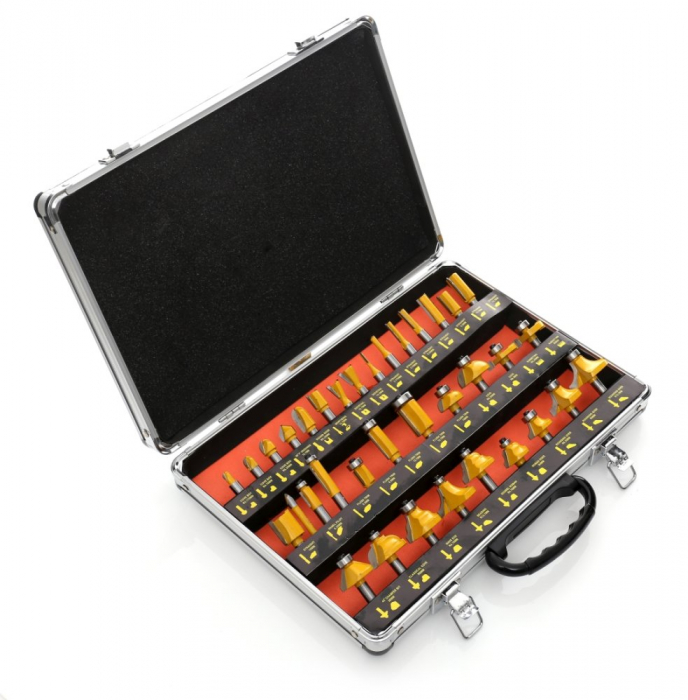 Set freza lemn 35 piese 8mm (TA4002) [6]