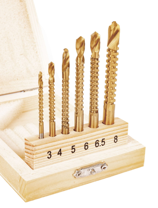 Set freze burghiu pentru lemn 3-8 mm 6 buc (KD997) [3]