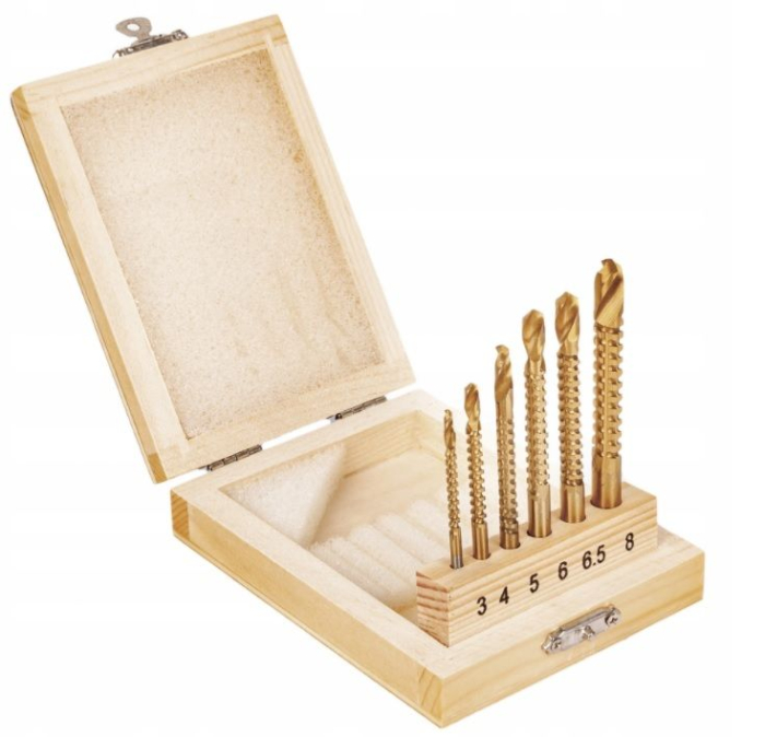 Set freze burghiu pentru lemn 3-8 mm 6 buc (KD997) [4]