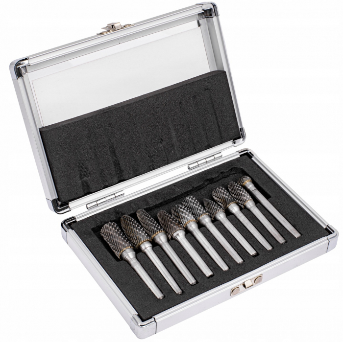 Set freze carbura de metal Tungsten Wolfram 10piese HSS (V05041) [4]