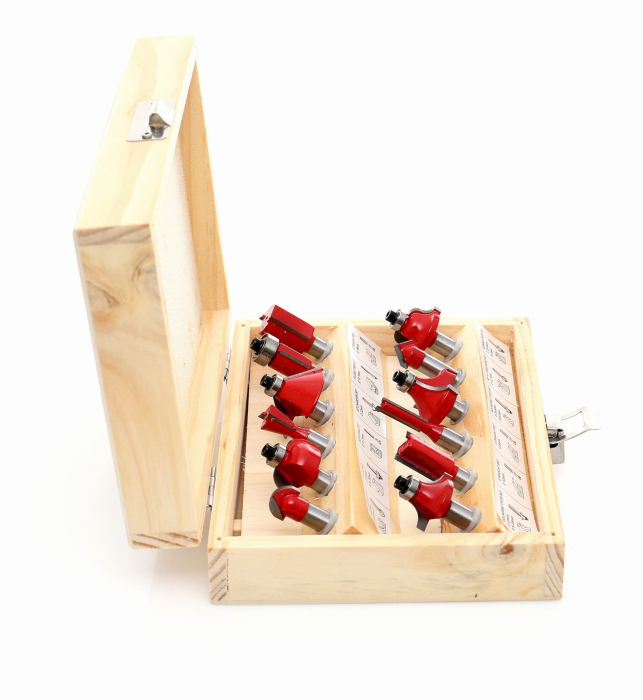 Set freze de lemn dur moale, PAL, placaj cu 12 de piese (KD10282) [4]