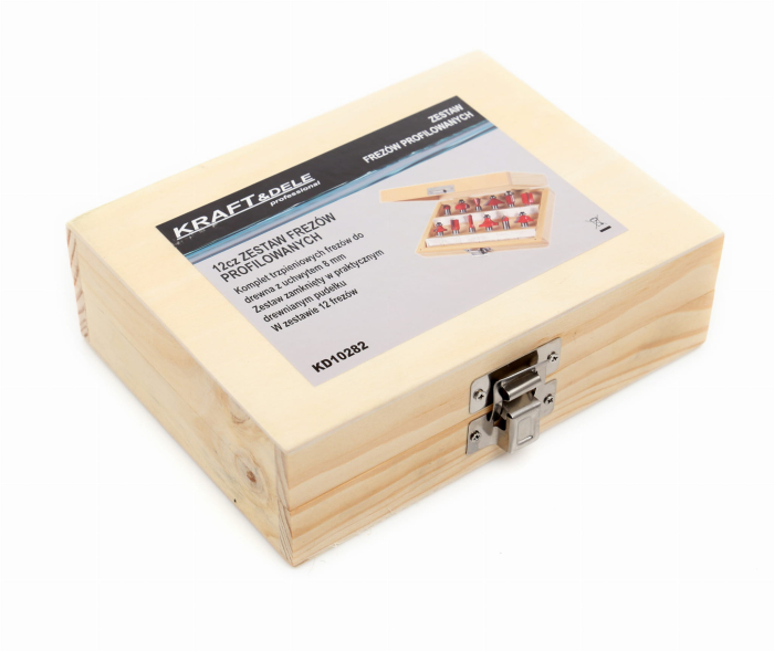 Set freze de lemn dur moale, PAL, placaj cu 12 de piese (KD10282) [10]