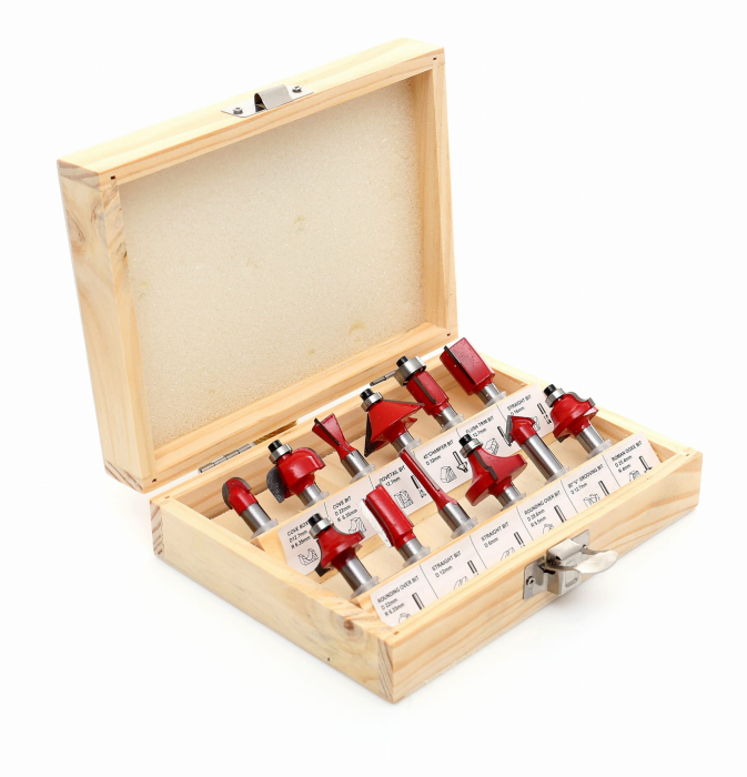 Set freze de lemn dur moale, PAL, placaj cu 12 de piese (KD10282) [5]