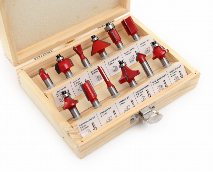 Set freze de lemn dur moale, PAL, placaj cu 12 de piese (KD10282) [7]