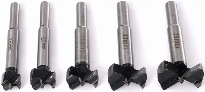 Set freze pentru lemn indepartare noduri si dopuri 10 piese 15-35 mm in cutie lemn (KD637) [11]