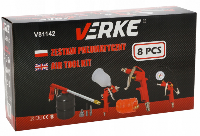 Set kit accesorii pneumatice 8 piese aer comprimat compresor (V81142) [2]