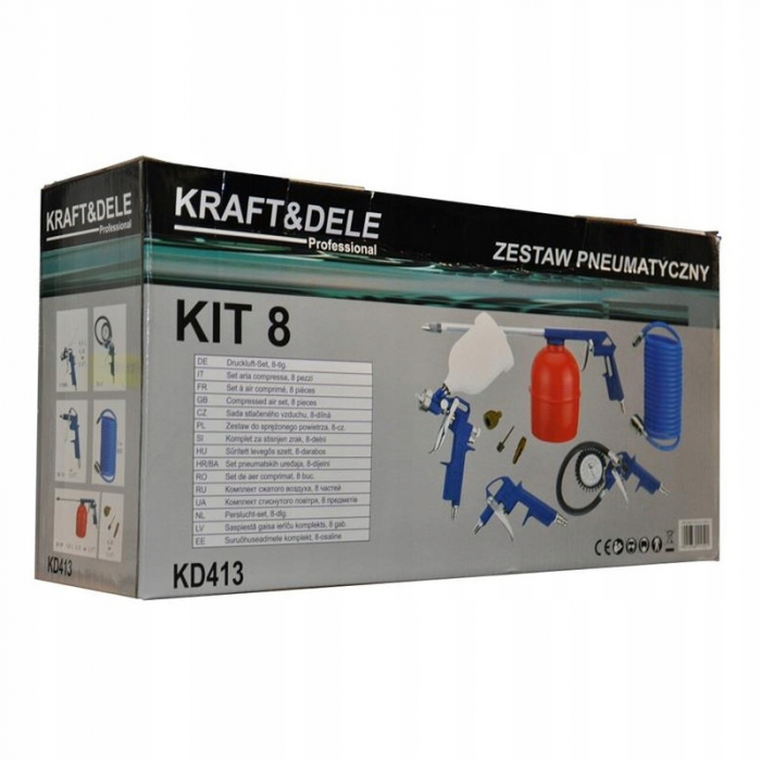 Set kit accesorii pneumatice 8 piese aer comprimat (KD413) [2]