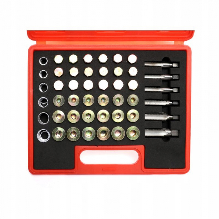 Set kit reparatie filet dop buson baie de ulei 114 piese (KD10512) [2]