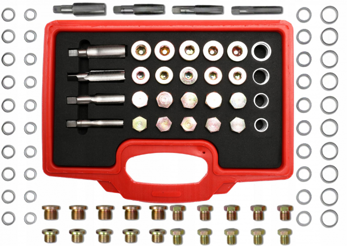 Set kit reparatie filet dop buson baie de ulei 64 piese (KD10511) [11]