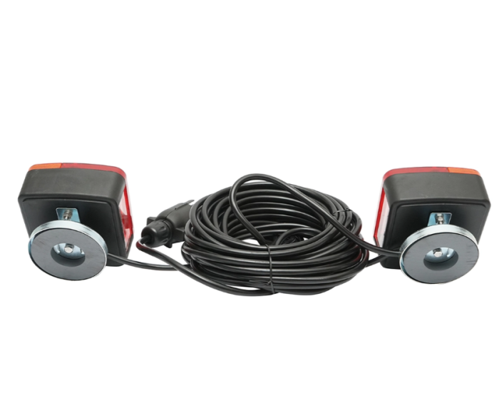 Set lampi magnetice 12V pentru remorca, fisa 7 pini, cablu intre stopuri de 2.5m, cablu fisa 7.5m DISSA96 (BK69080) [2]