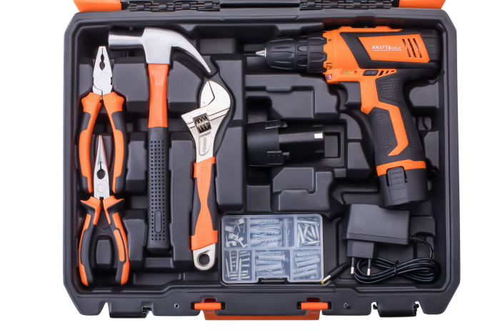 Set masina aparat de gaurit insurubat bormasina autofiletanta cu acumulator 18V 2 baterii 1.5Ah + accesorii (KD3357) [2]