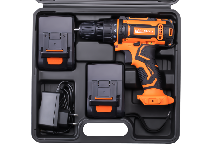 Set masina aparat de gaurit insurubat bormasina autofiletanta cu acumulator 21V 2 baterii 2Ah + accesorii (KD3353) [16]
