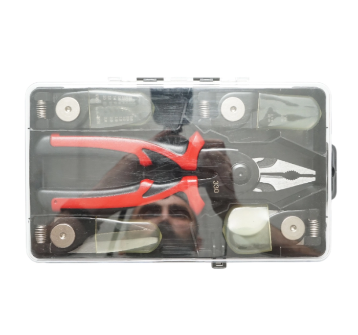 Set multifunctional 5 in 1 cu foarfeca, cleste patent, taiere, sertizare, dezizolare cabluri (DISTN64) [3]