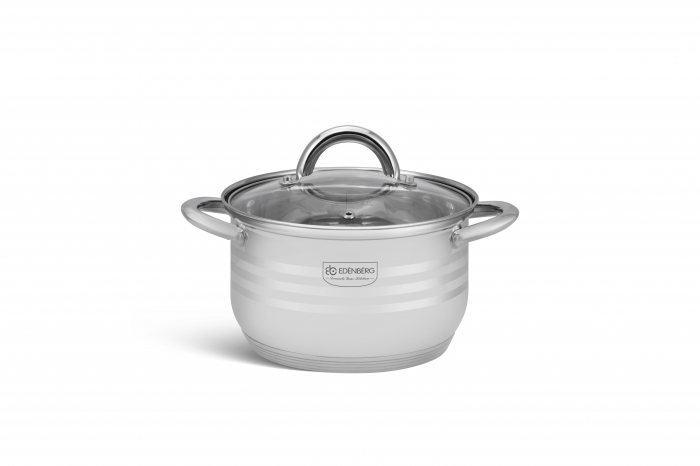 Set oale si tigaie marmorata inox 12 piese fund multistraturi gaz si inductie (EB-4043) [6]