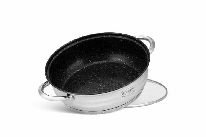 Set oale si tigaie marmorata inox + set cutite otel inoxidabil (EB-4043+EB-5115) [22]