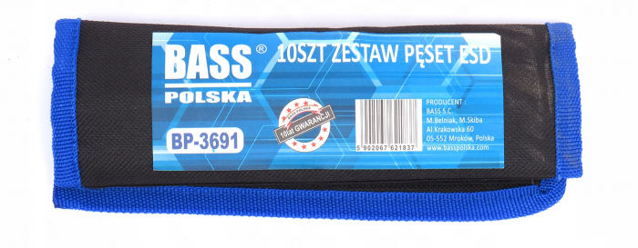 Set pensete profesionale de precizie metalice 10piese (BP-3691) [15]