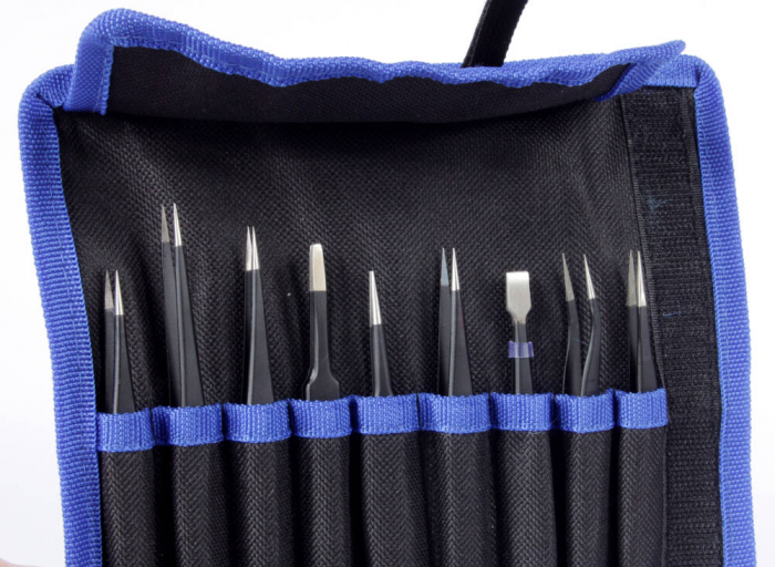 Set pensete profesionale de precizie metalice 10piese (BP-3691) [4]