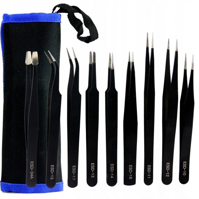 Set pensete profesionale de precizie metalice 9piese (M66799) [1]