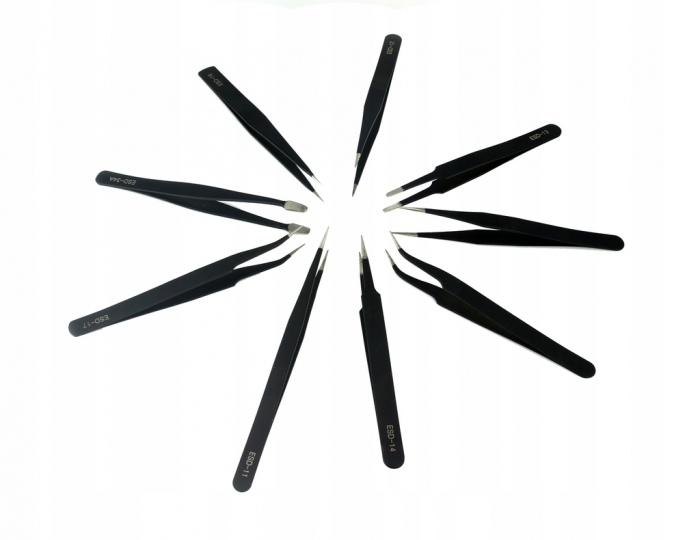 Set pensete profesionale de precizie metalice 9piese (M66799) [4]