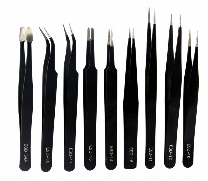 Set pensete profesionale de precizie metalice 9piese (M66799) [10]